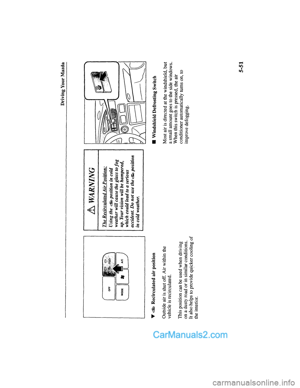 MAZDA MODEL MILLENIA 2000  Owners Manual (in English) 