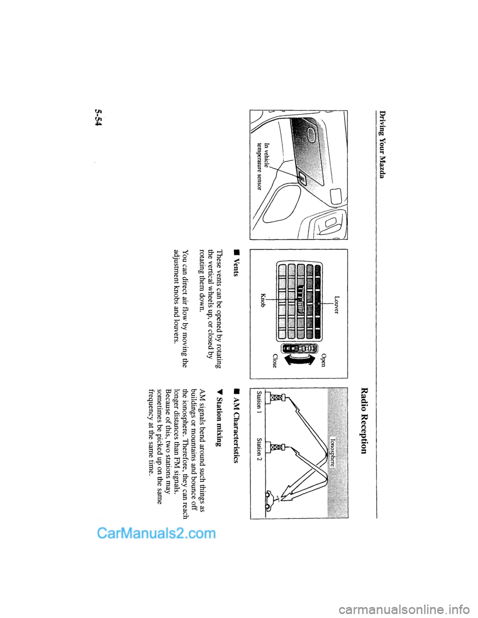 MAZDA MODEL MILLENIA 2000  Owners Manual (in English) 
