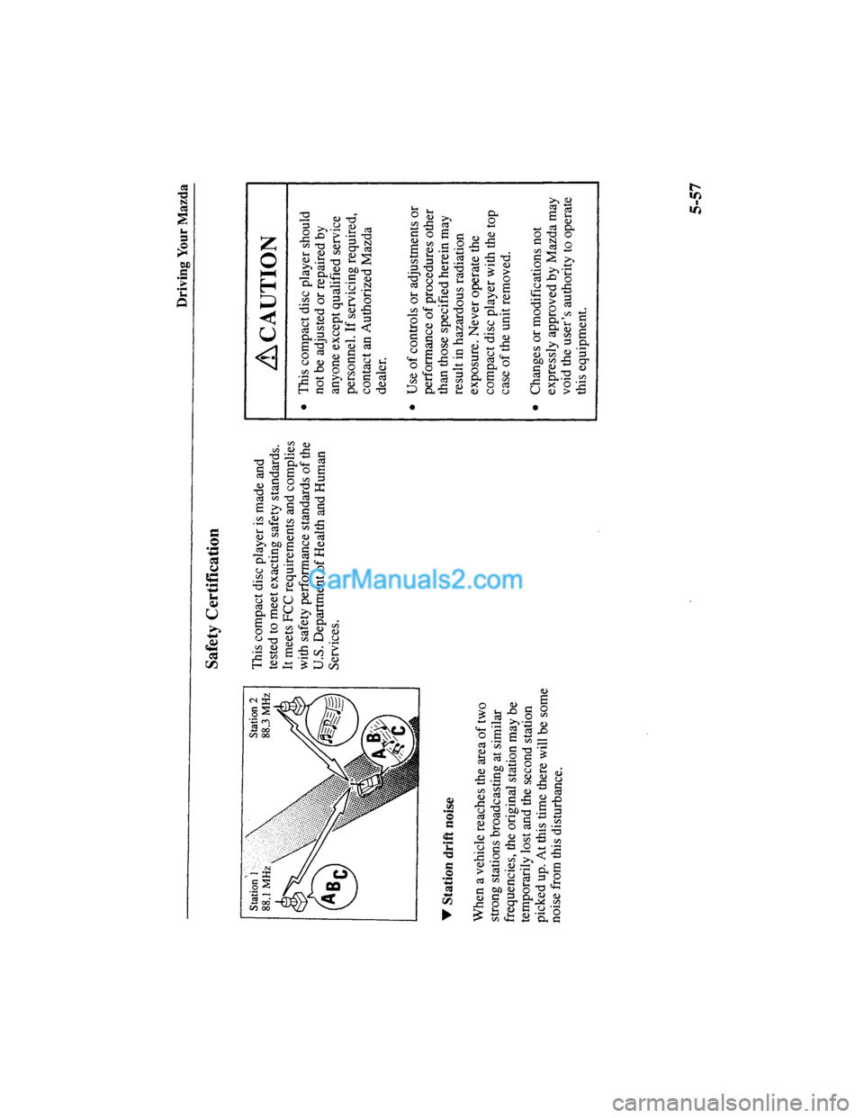 MAZDA MODEL MILLENIA 2000  Owners Manual (in English) 