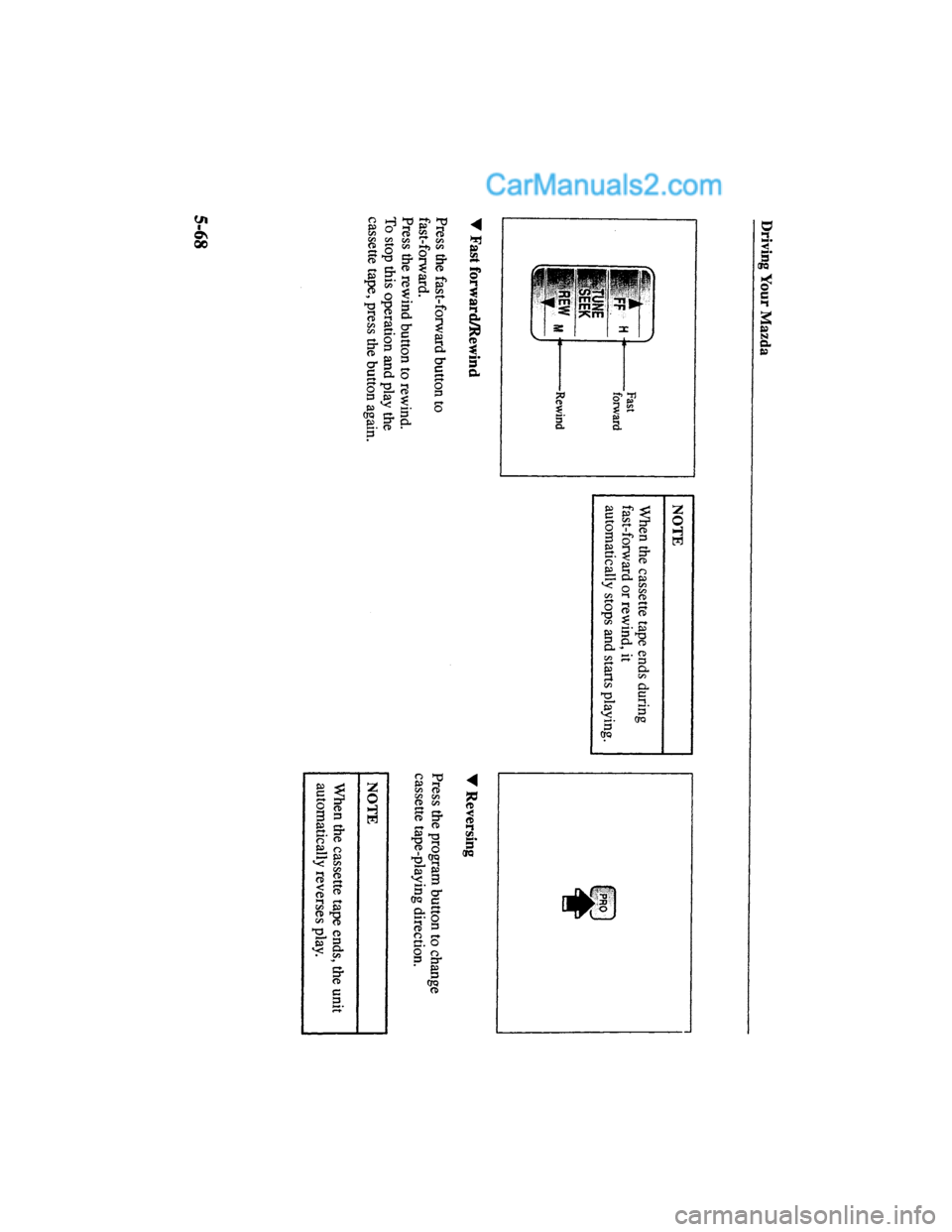 MAZDA MODEL MILLENIA 2000  Owners Manual (in English) 