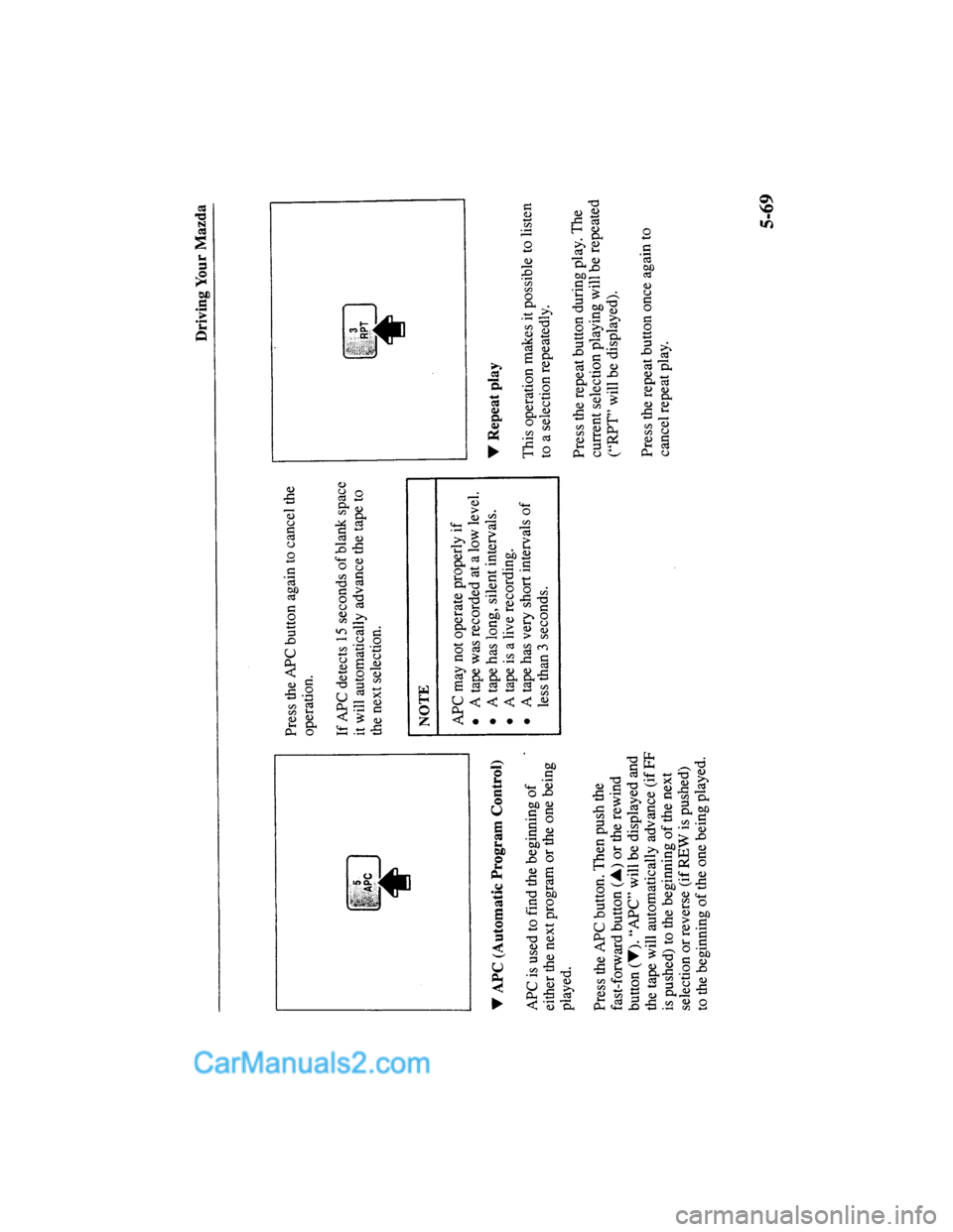 MAZDA MODEL MILLENIA 2000  Owners Manual (in English) 