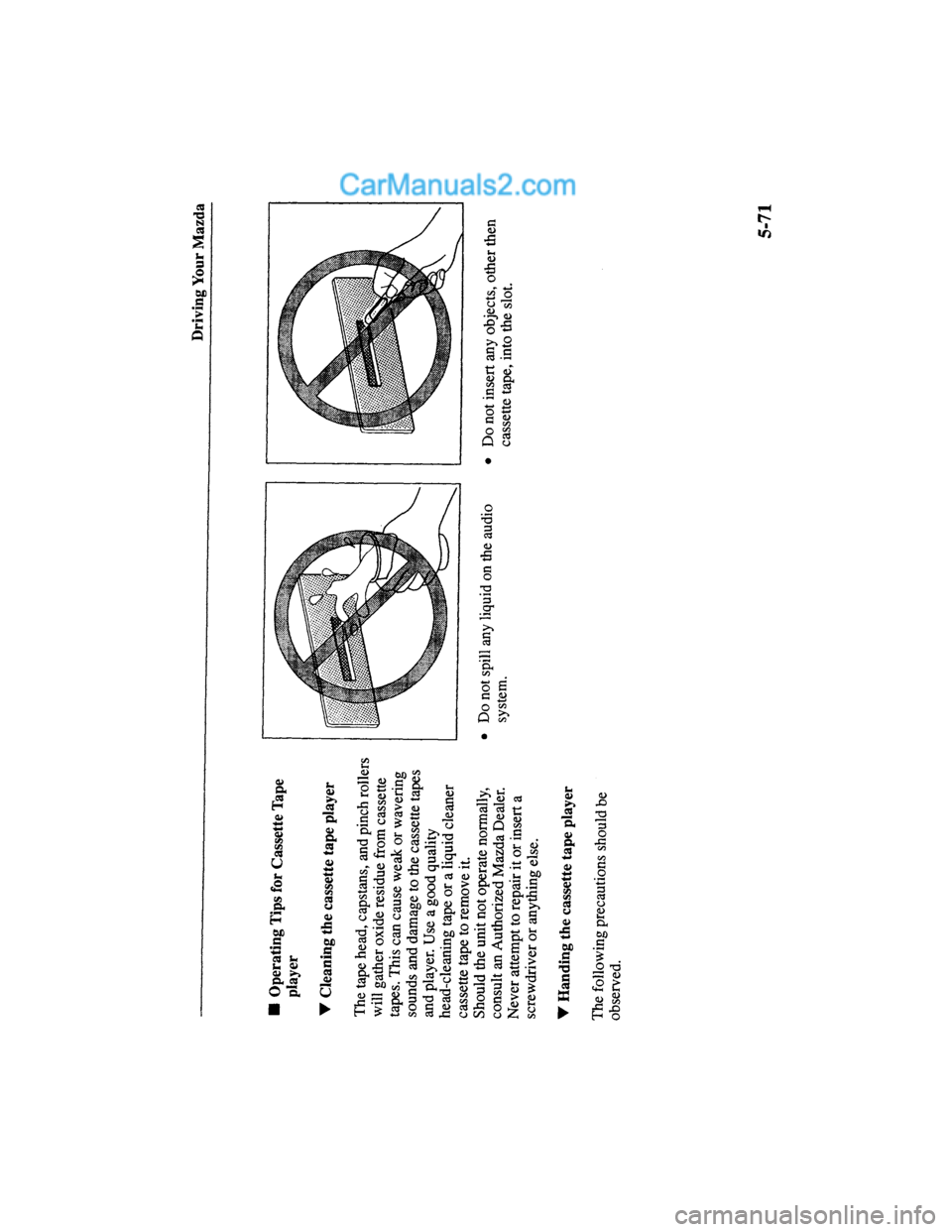 MAZDA MODEL MILLENIA 2000  Owners Manual (in English) 