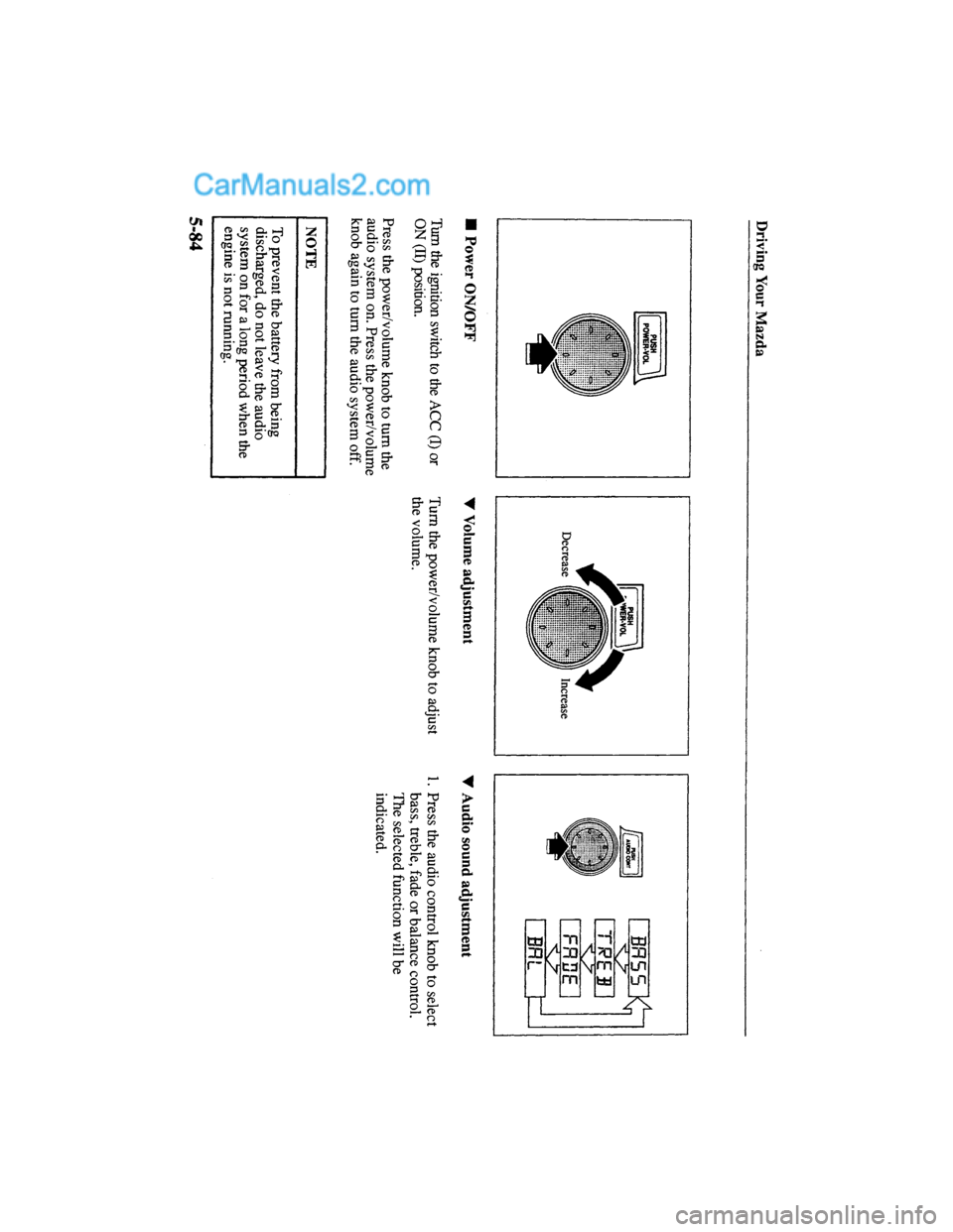 MAZDA MODEL MILLENIA 2000  Owners Manual (in English) 