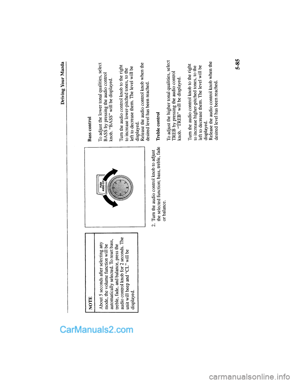 MAZDA MODEL MILLENIA 2000  Owners Manual (in English) 