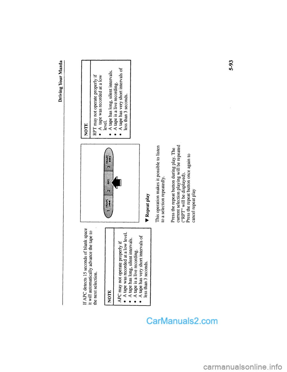 MAZDA MODEL MILLENIA 2000  Owners Manual (in English) 