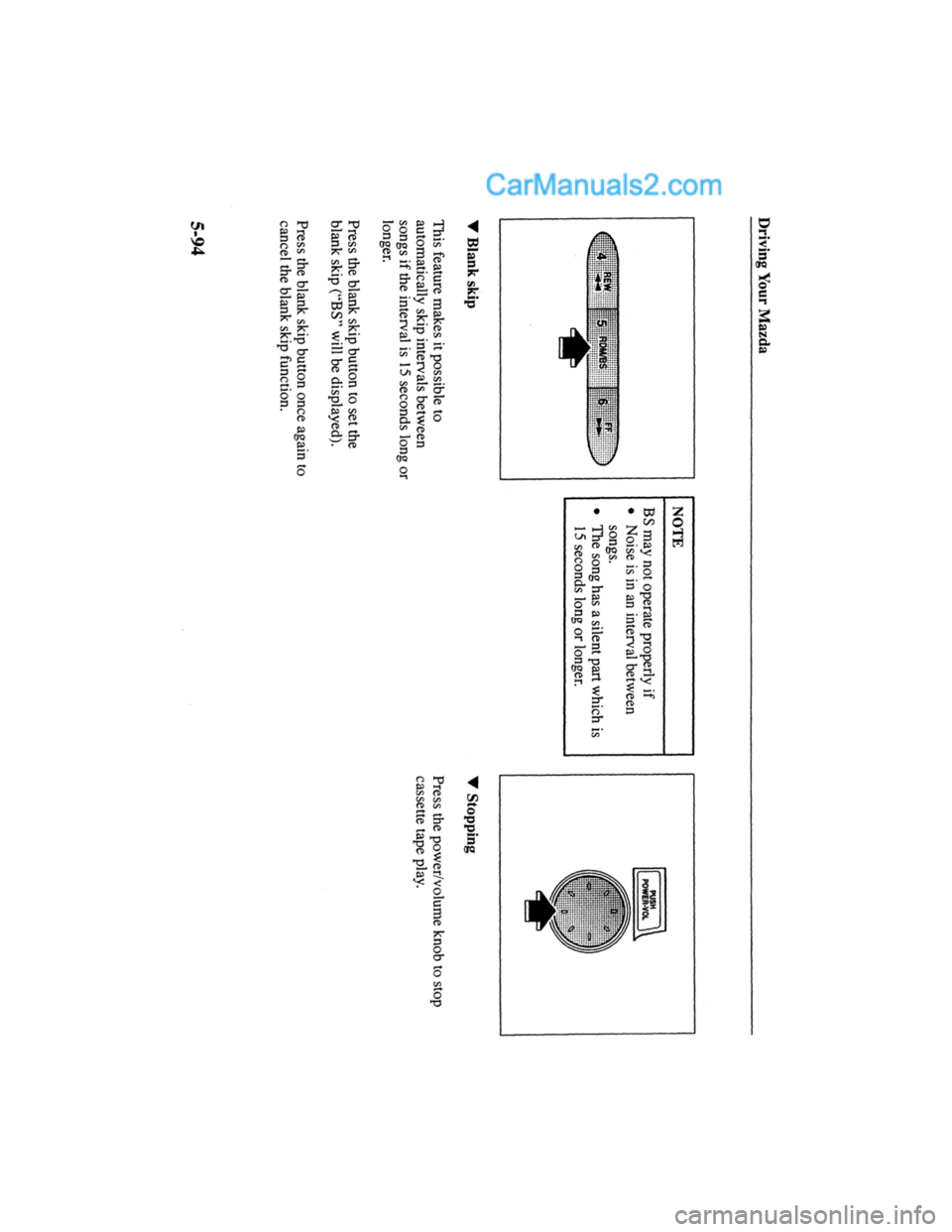 MAZDA MODEL MILLENIA 2000  Owners Manual (in English) 