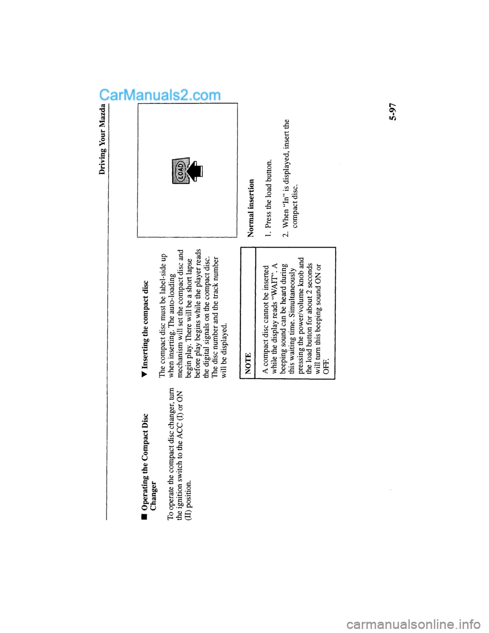 MAZDA MODEL MILLENIA 2000  Owners Manual (in English) 