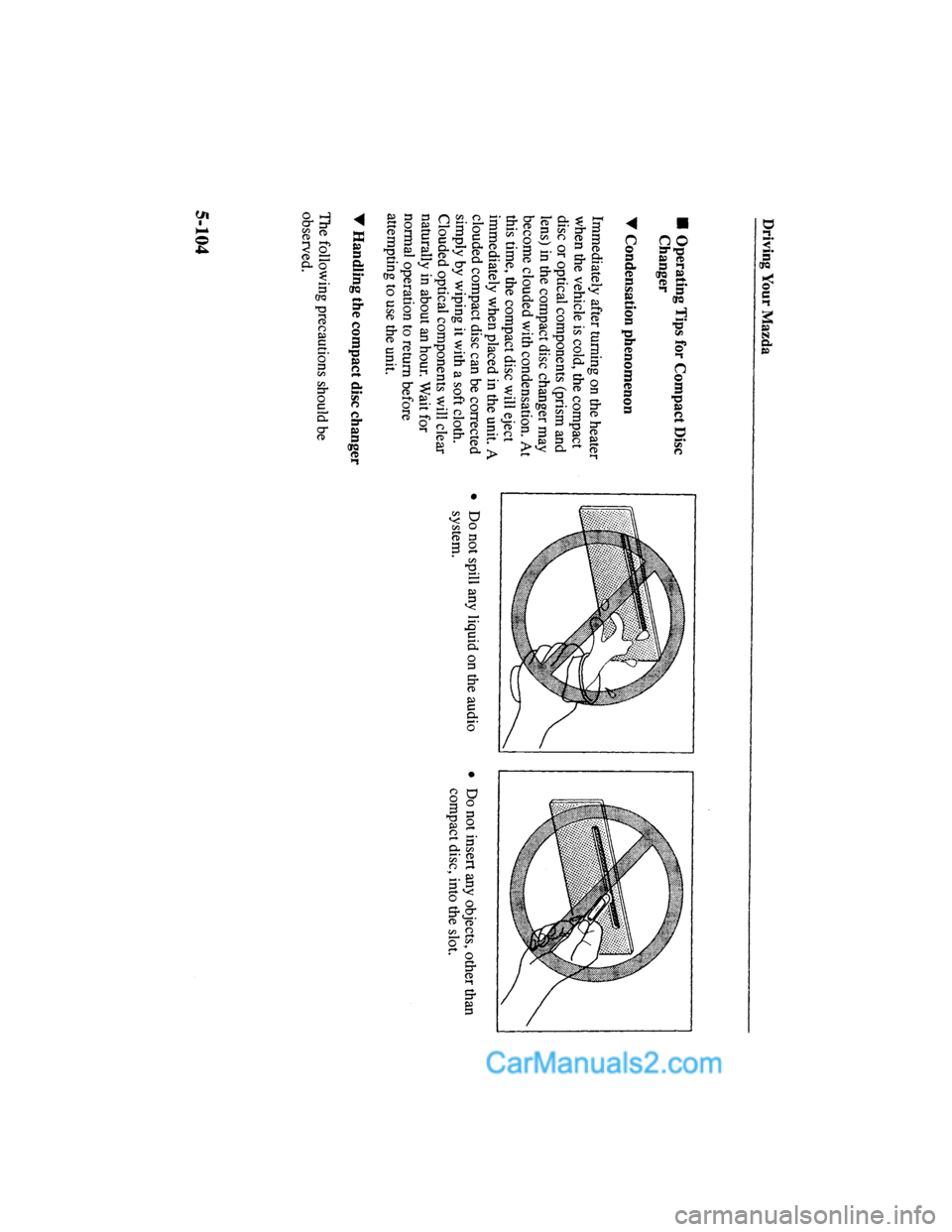 MAZDA MODEL MILLENIA 2000  Owners Manual (in English) 