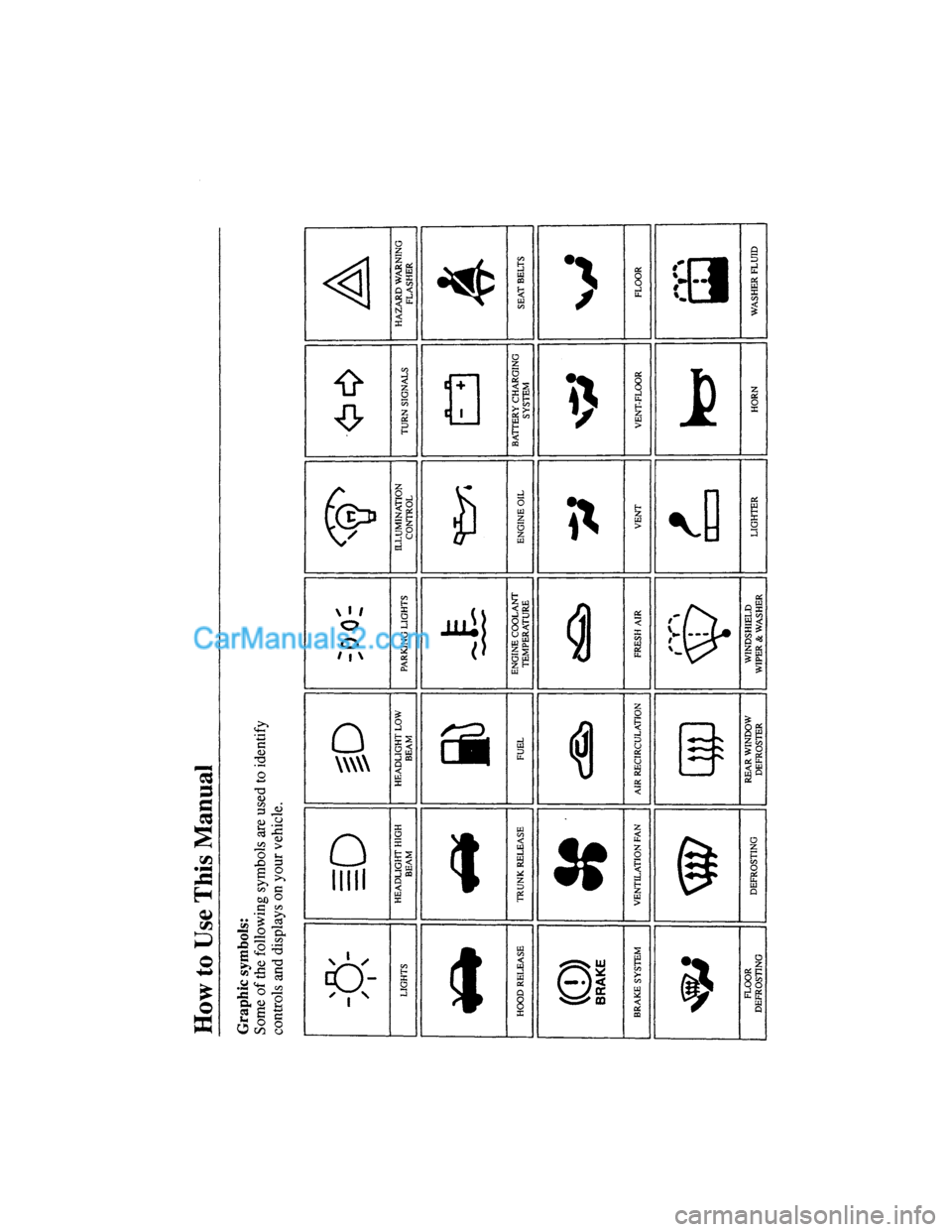 MAZDA MODEL MILLENIA 2000  Owners Manual (in English) 