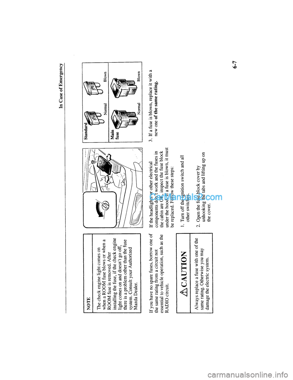 MAZDA MODEL MILLENIA 2000  Owners Manual (in English) 