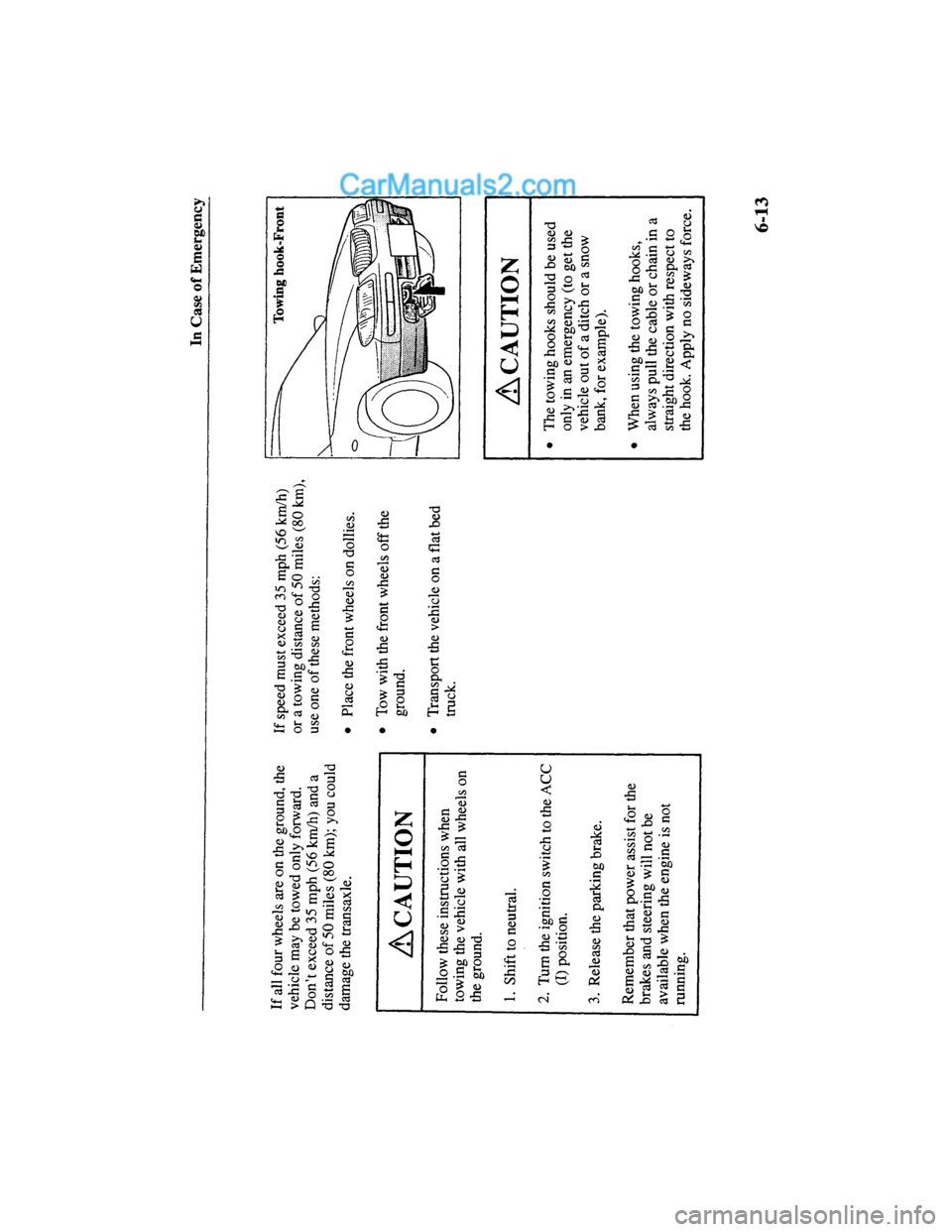 MAZDA MODEL MILLENIA 2000  Owners Manual (in English) 