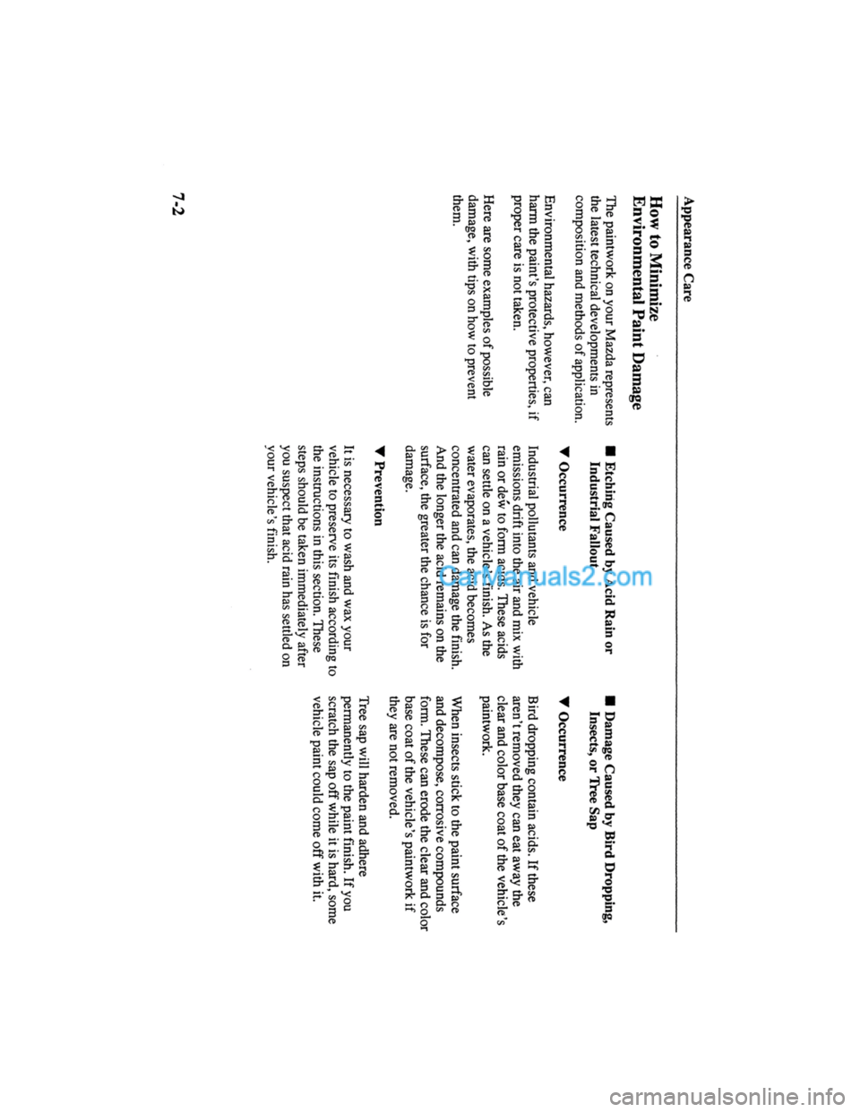 MAZDA MODEL MILLENIA 2000  Owners Manual (in English) 
