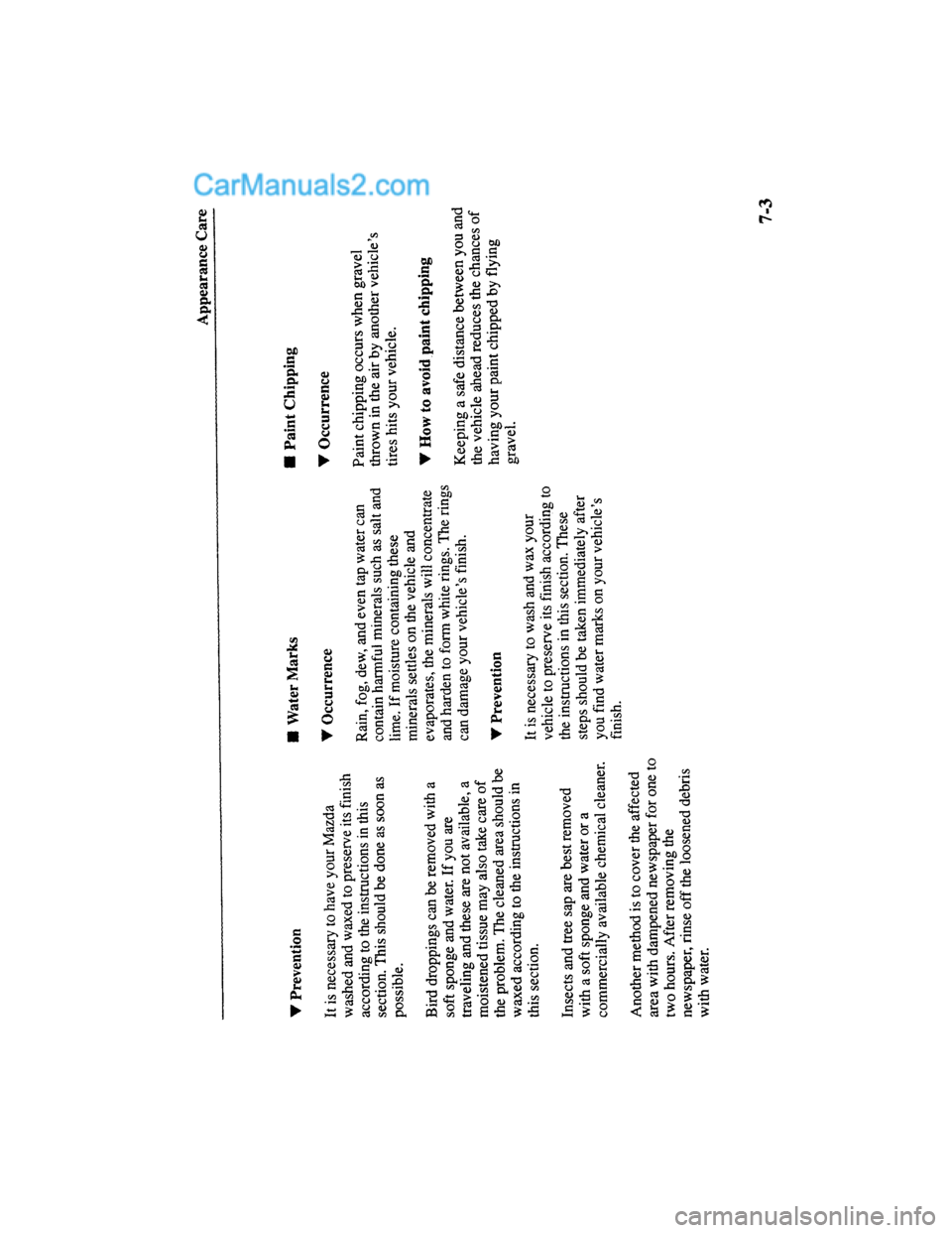 MAZDA MODEL MILLENIA 2000  Owners Manual (in English) 