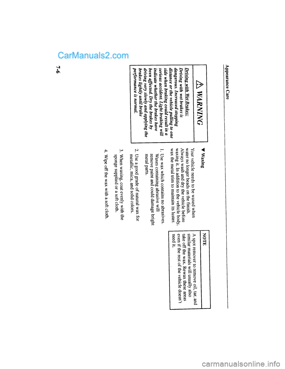 MAZDA MODEL MILLENIA 2000  Owners Manual (in English) 