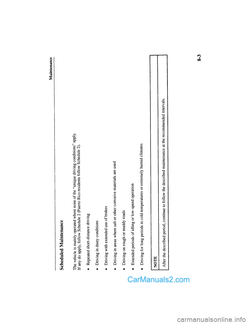 MAZDA MODEL MILLENIA 2000  Owners Manual (in English) 