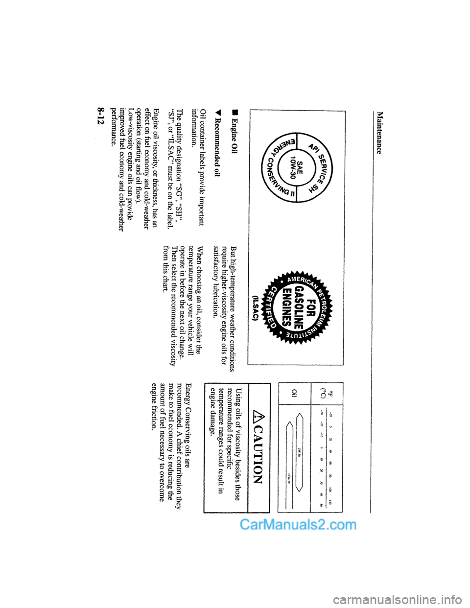 MAZDA MODEL MILLENIA 2000  Owners Manual (in English) 