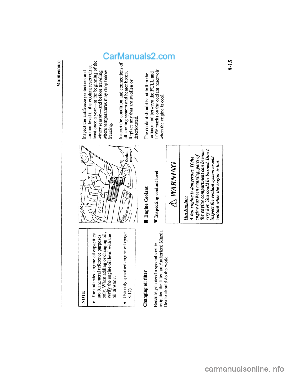 MAZDA MODEL MILLENIA 2000  Owners Manual (in English) 