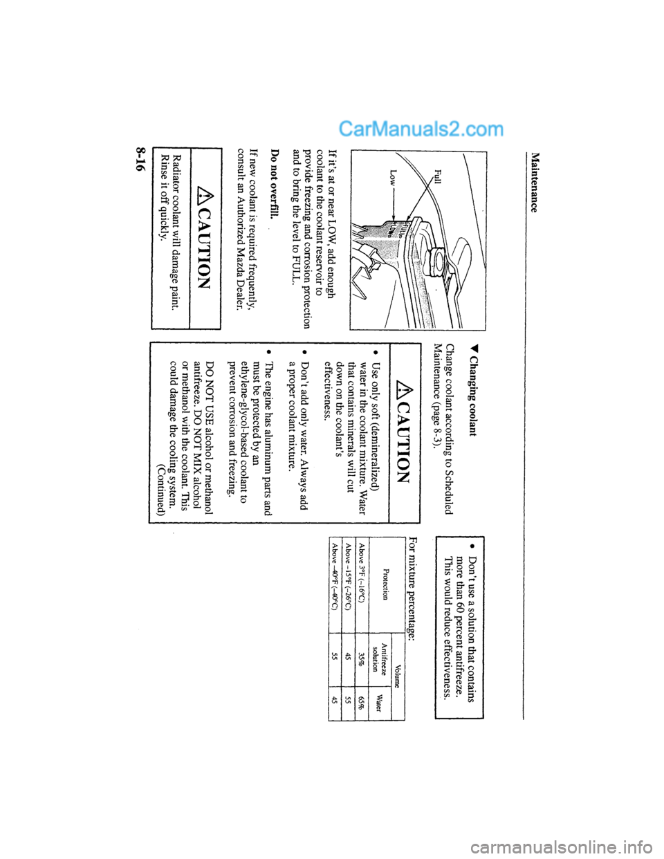 MAZDA MODEL MILLENIA 2000  Owners Manual (in English) 
