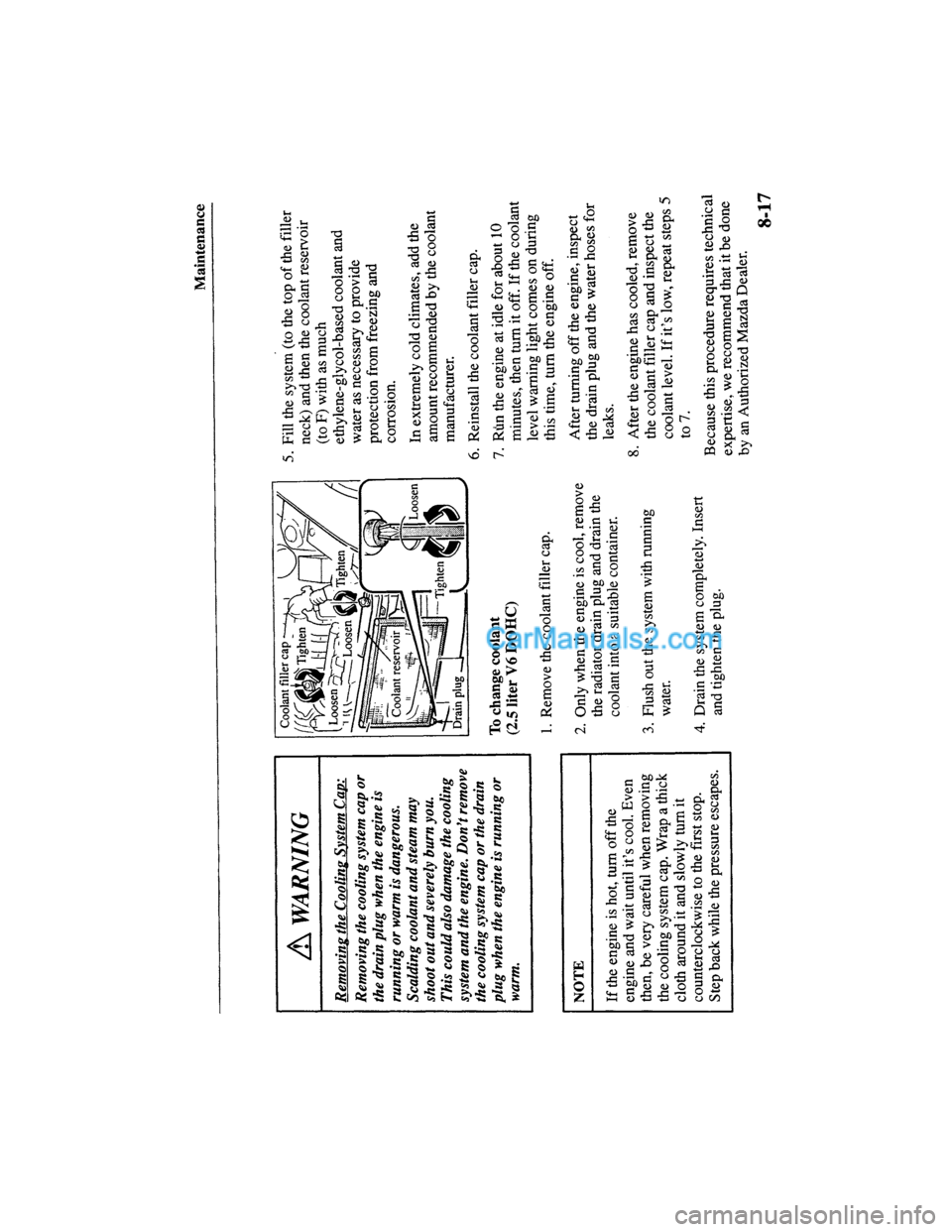 MAZDA MODEL MILLENIA 2000  Owners Manual (in English) 