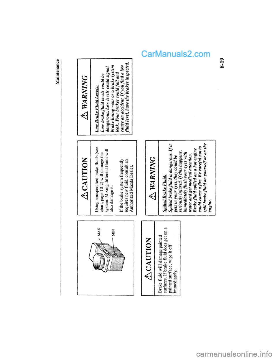 MAZDA MODEL MILLENIA 2000  Owners Manual (in English) 
