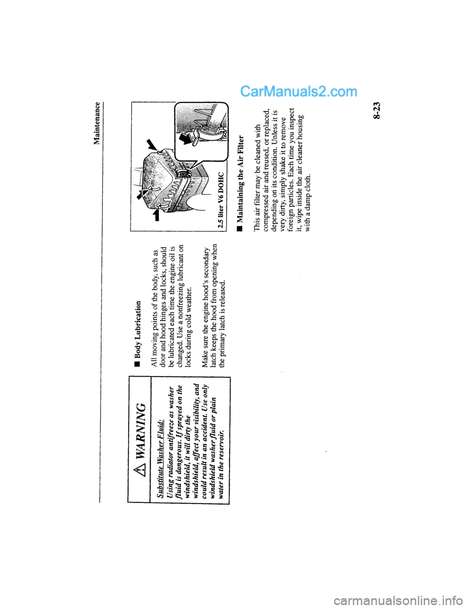 MAZDA MODEL MILLENIA 2000  Owners Manual (in English) 