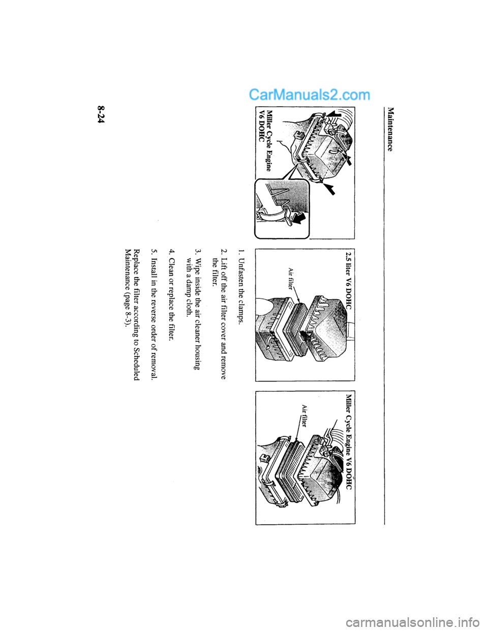 MAZDA MODEL MILLENIA 2000  Owners Manual (in English) 