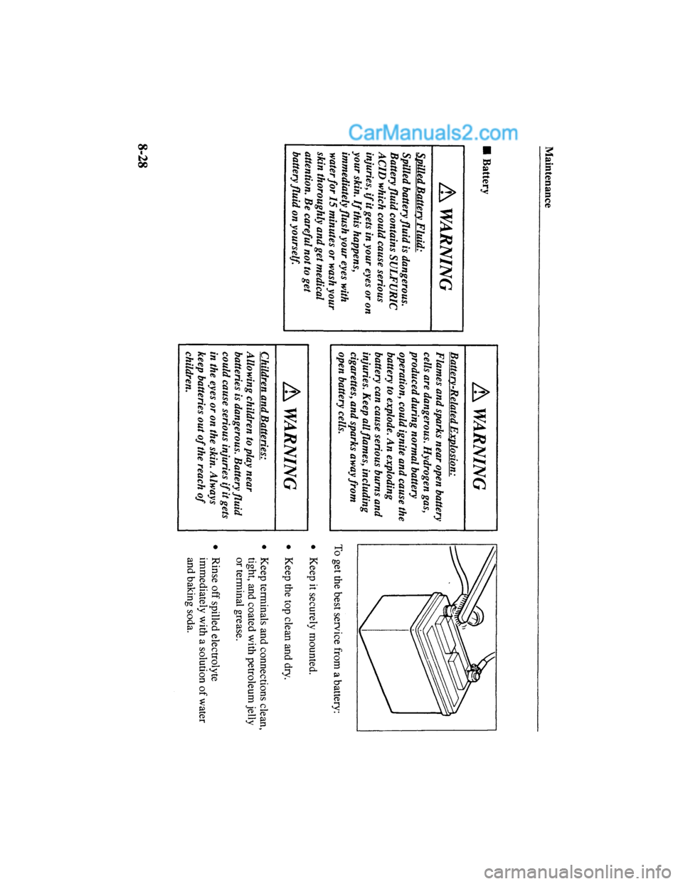 MAZDA MODEL MILLENIA 2000  Owners Manual (in English) 