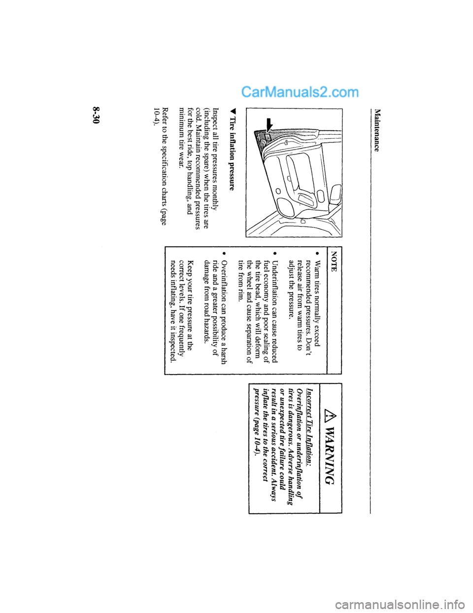 MAZDA MODEL MILLENIA 2000  Owners Manual (in English) 