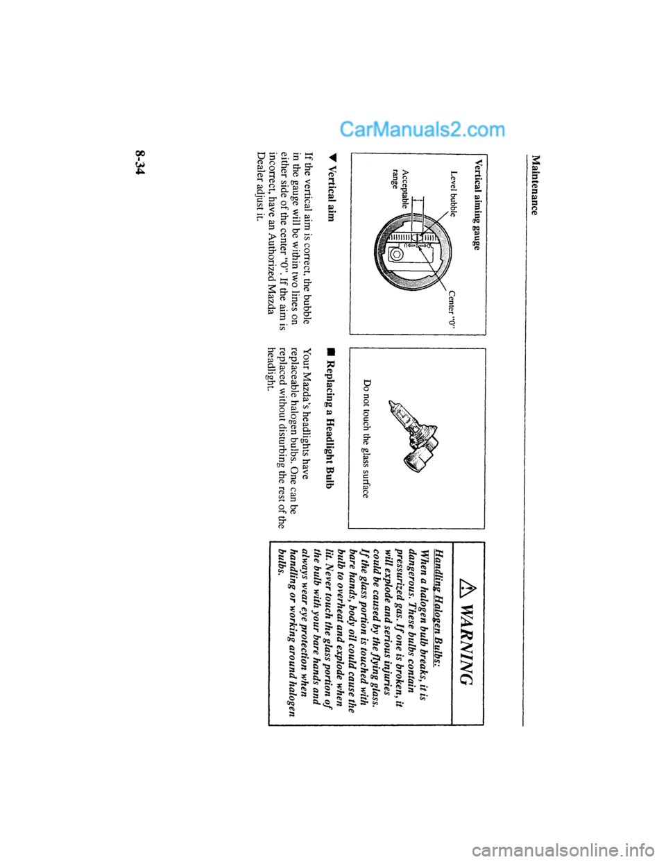 MAZDA MODEL MILLENIA 2000  Owners Manual (in English) 