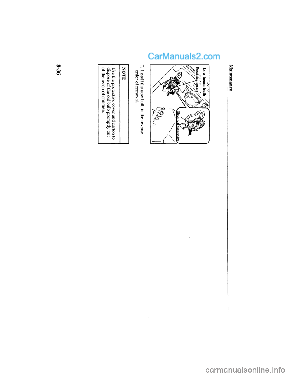 MAZDA MODEL MILLENIA 2000  Owners Manual (in English) 