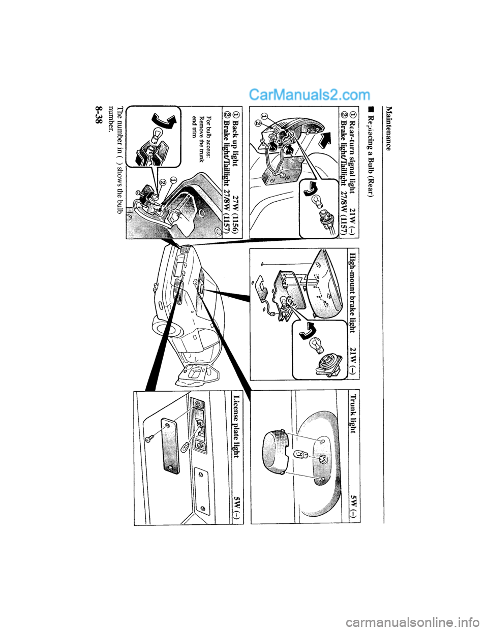 MAZDA MODEL MILLENIA 2000  Owners Manual (in English) 