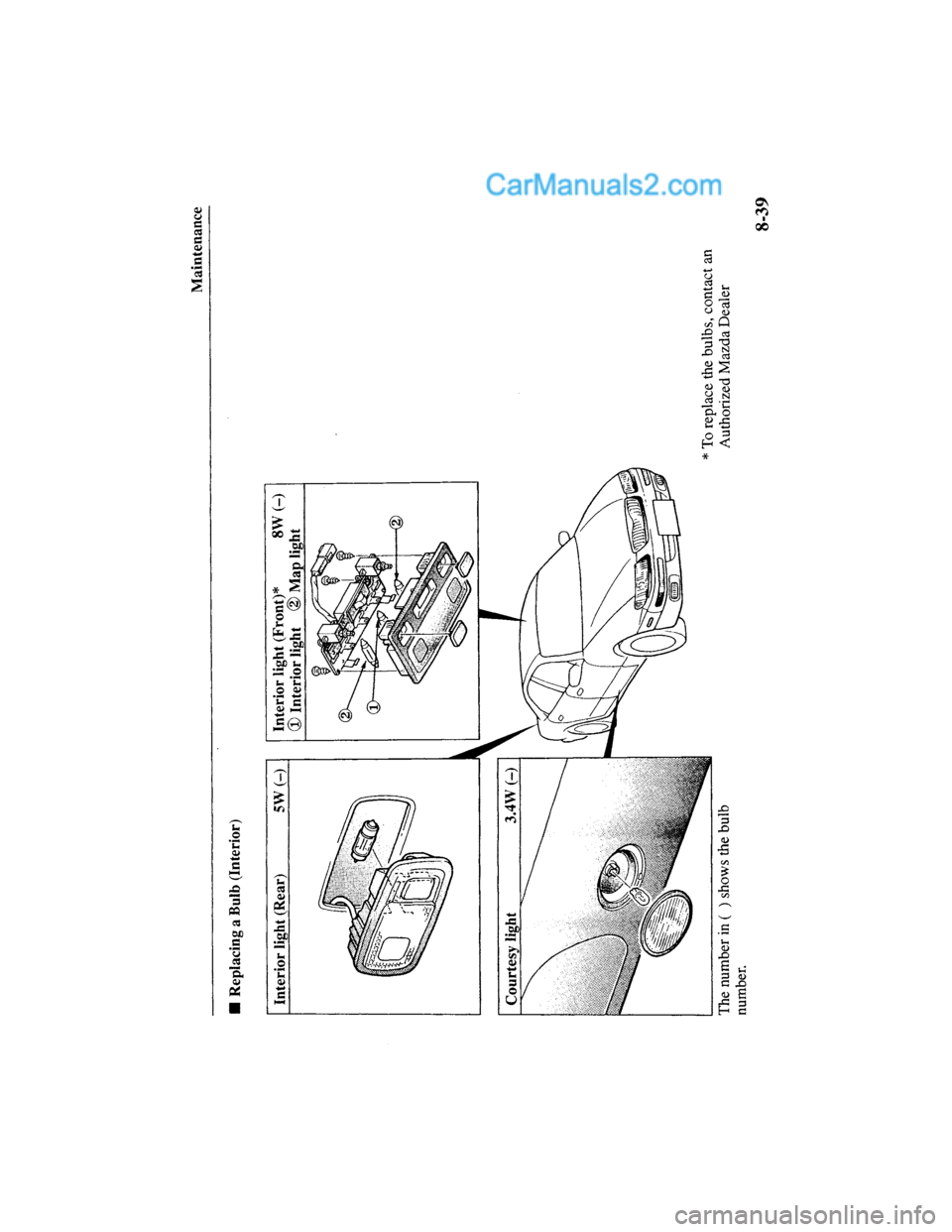 MAZDA MODEL MILLENIA 2000  Owners Manual (in English) 