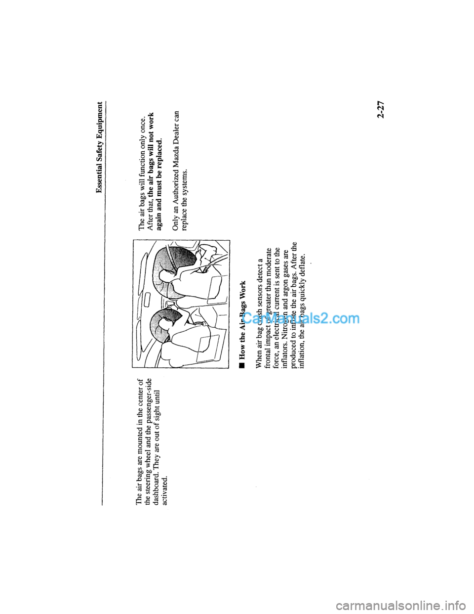 MAZDA MODEL MILLENIA 2000  Owners Manual (in English) 