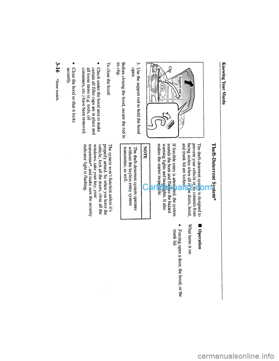 MAZDA MODEL MILLENIA 2000  Owners Manual (in English) 