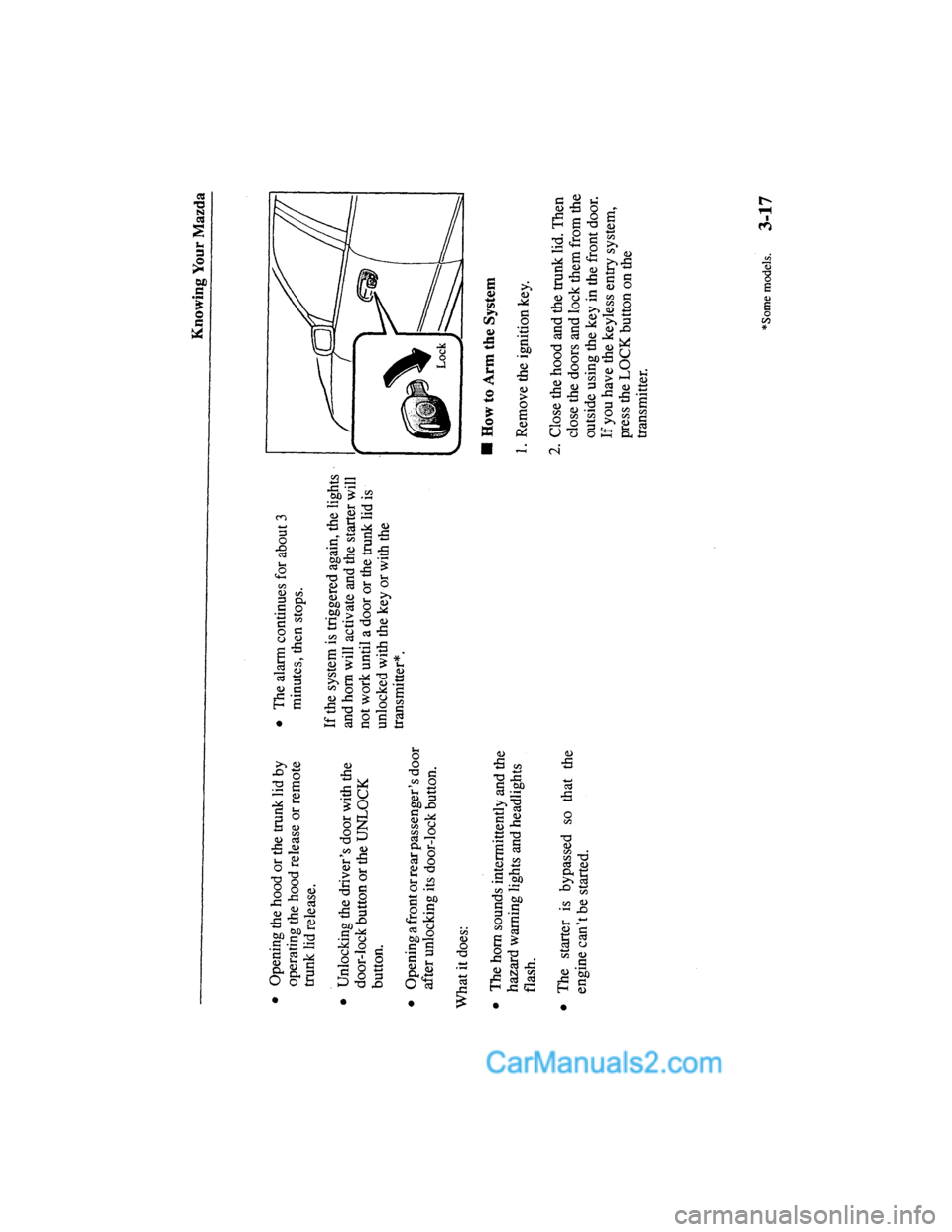 MAZDA MODEL MILLENIA 2000  Owners Manual (in English) 