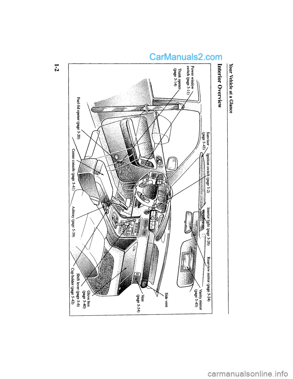 MAZDA MODEL MILLENIA 2000  Owners Manual (in English) 