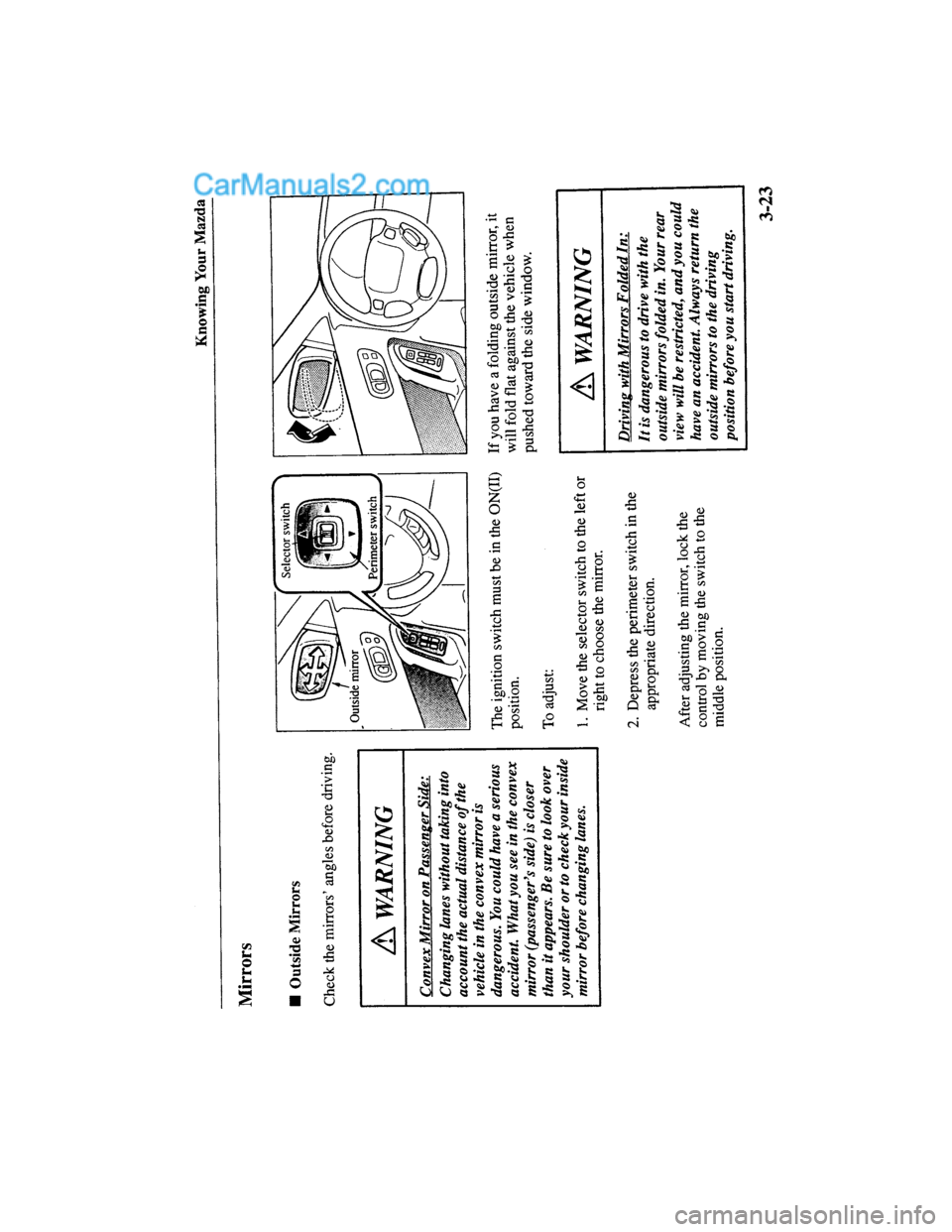 MAZDA MODEL MILLENIA 2000  Owners Manual (in English) 