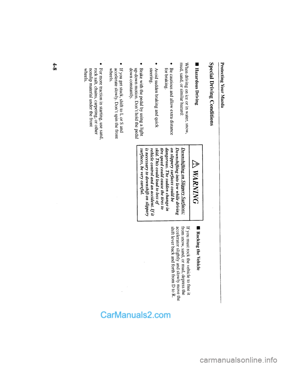 MAZDA MODEL MILLENIA 2000  Owners Manual (in English) 