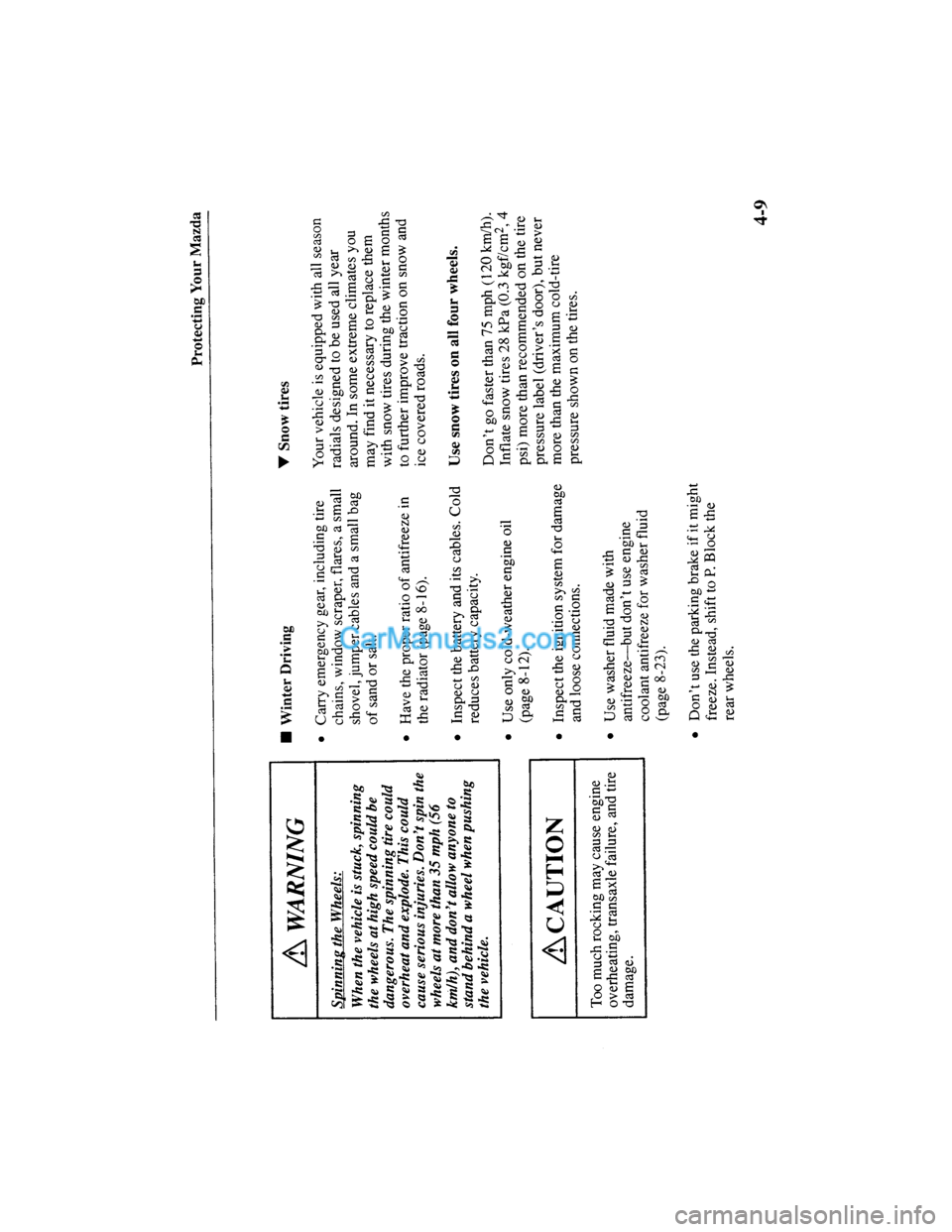 MAZDA MODEL MILLENIA 2000  Owners Manual (in English) 