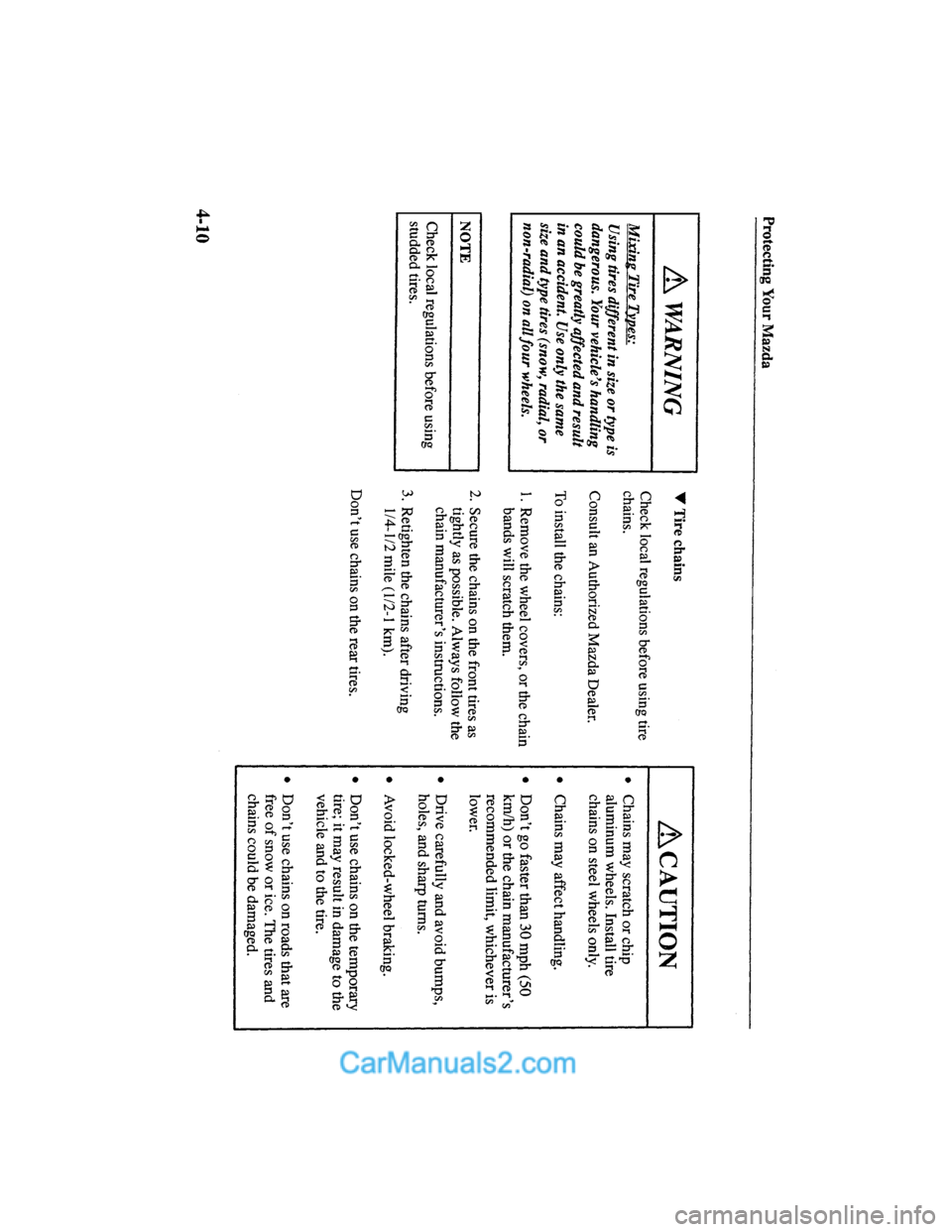 MAZDA MODEL MILLENIA 2000  Owners Manual (in English) 