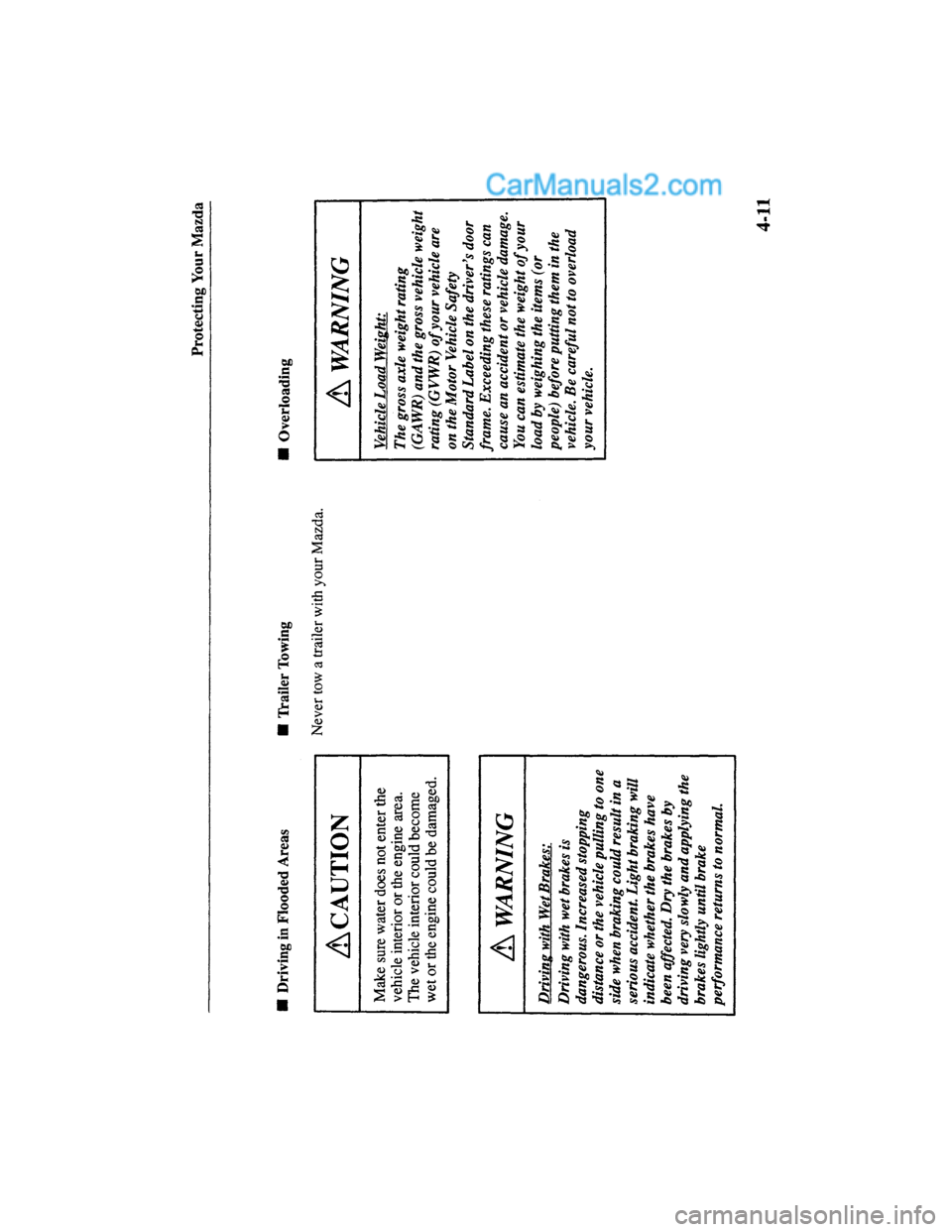 MAZDA MODEL MILLENIA 2000  Owners Manual (in English) 