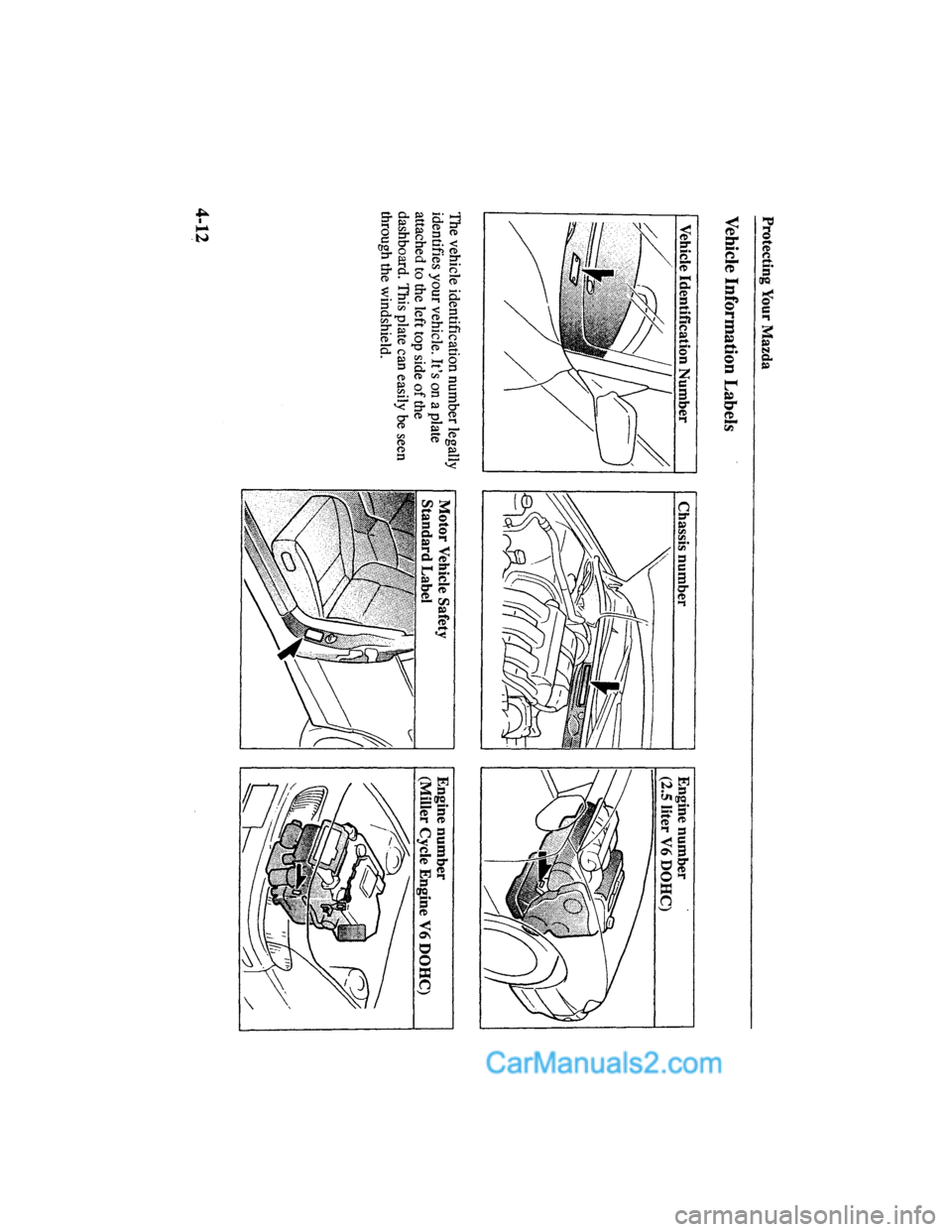 MAZDA MODEL MILLENIA 2000  Owners Manual (in English) 