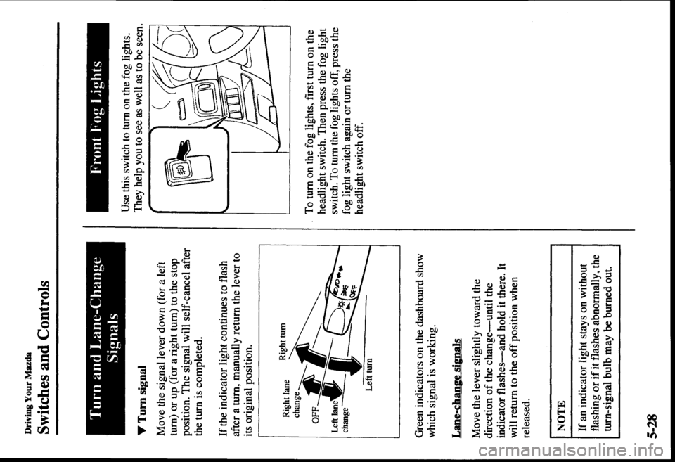 MAZDA MODEL PROTÉGÉ 2000  Owners Manual (in English) 