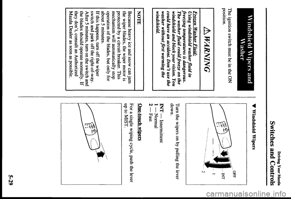 MAZDA MODEL PROTÉGÉ 2000  Owners Manual (in English) 