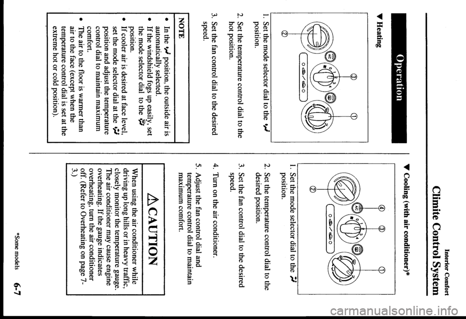 MAZDA MODEL PROTÉGÉ 2000  Owners Manual (in English) 