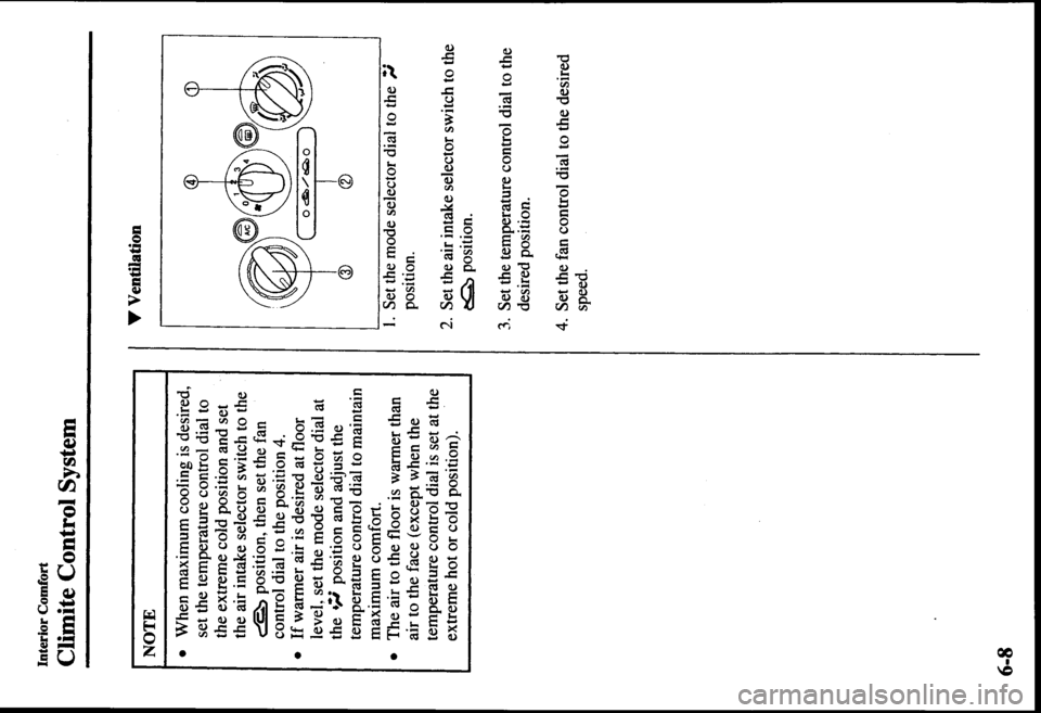 MAZDA MODEL PROTÉGÉ 2000  Owners Manual (in English) 