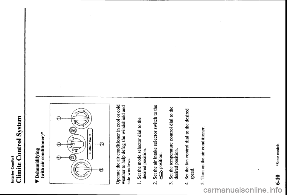 MAZDA MODEL PROTÉGÉ 2000  Owners Manual (in English) 