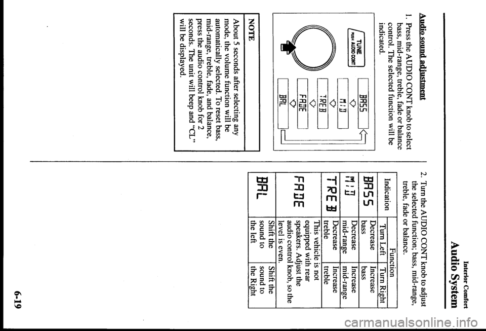 MAZDA MODEL PROTÉGÉ 2000  Owners Manual (in English) 