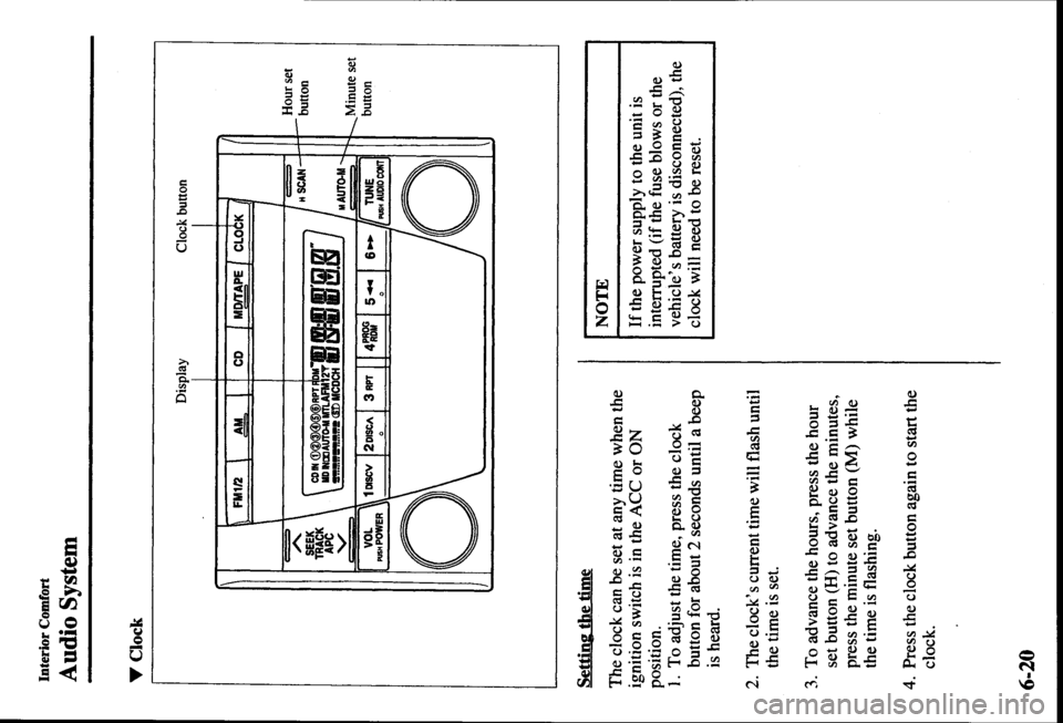 MAZDA MODEL PROTÉGÉ 2000  Owners Manual (in English) 