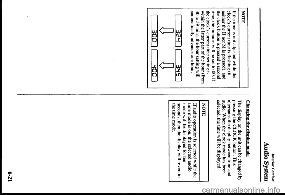 MAZDA MODEL PROTÉGÉ 2000  Owners Manual (in English) 